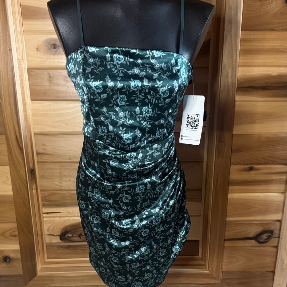 Green Flowered Dress